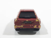 1989 Hot Wheels Color Racers II Wind Splitter Dark Red Burgundy Die Cast Toy Car Vehicle