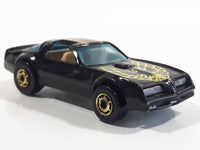 Rare Vintage 1982 Hot Wheels Hot Ones Hot Bird Black Yellow Die Cast Toy Car Vehicle - Gold Wheels