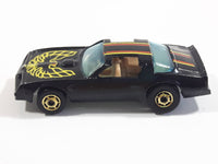 Rare Vintage 1982 Hot Wheels Hot Ones Hot Bird Black Yellow Die Cast Toy Car Vehicle - Gold Wheels