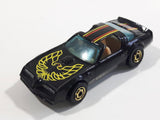 Rare Vintage 1982 Hot Wheels Hot Ones Hot Bird Black Yellow Die Cast Toy Car Vehicle - Gold Wheels