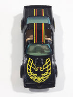 Rare Vintage 1982 Hot Wheels Hot Ones Hot Bird Black Yellow Die Cast Toy Car Vehicle - Gold Wheels