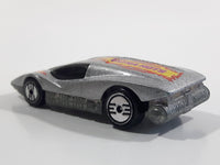 1985 Hot Wheels Large Charge Silver Bullet Metallic Silver Die Cast Toy Car Vehicle