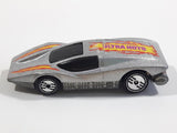 1985 Hot Wheels Large Charge Silver Bullet Metallic Silver Die Cast Toy Car Vehicle