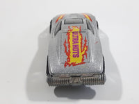 1985 Hot Wheels Large Charge Silver Bullet Metallic Silver Die Cast Toy Car Vehicle