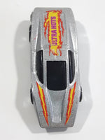 1985 Hot Wheels Large Charge Silver Bullet Metallic Silver Die Cast Toy Car Vehicle