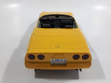 Majorette 1987 Corvette Official Pace Car 70th Indianapolis 500 1:24 Scale Yellow Die Cast Toy Car Vehicle with Opening Doors and Hood