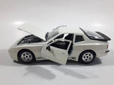 Majorette Porsche 944 Turbo 1:24 Scale White Die Cast Toy Car Vehicle with Opening Doors, Hood, and Hatch