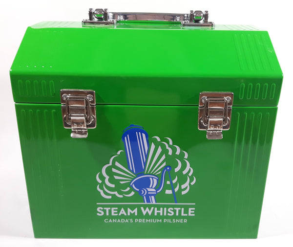 Drink Steam Whistle Pilsner Canada's Pilsner Beer Bright Green Metal Lunch Box