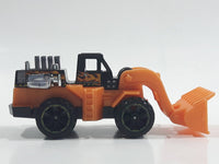 2013 Hot Wheels HW City City Works CAT Wheel Loader Orange and Black Die Cast Toy Construction Vehicle