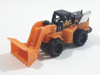 2013 Hot Wheels HW City City Works CAT Wheel Loader Orange and Black Die Cast Toy Construction Vehicle