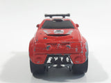 2004 Hot Wheels First Editions Tooned Mitsubishi Pajero Red Die Cast Toy Car Vehicle