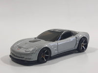 2008 Hot Wheels '09 Corvette ZR1 Metallic Grey Silver Die Cast Toy Car Vehicle