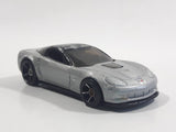 2008 Hot Wheels '09 Corvette ZR1 Metallic Grey Silver Die Cast Toy Car Vehicle