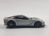 2008 Hot Wheels '09 Corvette ZR1 Metallic Grey Silver Die Cast Toy Car Vehicle