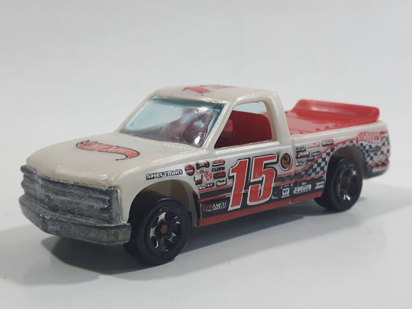 2011 Hot Wheels Track Stars 1996 Chevy 1500 Truck Light Cream Brown Die Cast Toy Racing Car Vehicle