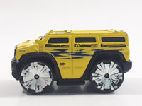 2004 Hot Wheels First Editions Blings Hummer H2 Yellow Die Cast Toy Car Vehicle