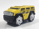 2004 Hot Wheels First Editions Blings Hummer H2 Yellow Die Cast Toy Car Vehicle