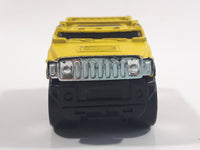 2004 Hot Wheels First Editions Blings Hummer H2 Yellow Die Cast Toy Car Vehicle