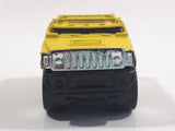 2004 Hot Wheels First Editions Blings Hummer H2 Yellow Die Cast Toy Car Vehicle