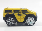 2004 Hot Wheels First Editions Blings Hummer H2 Yellow Die Cast Toy Car Vehicle