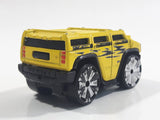 2004 Hot Wheels First Editions Blings Hummer H2 Yellow Die Cast Toy Car Vehicle