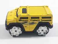 2004 Hot Wheels First Editions Blings Hummer H2 Yellow Die Cast Toy Car Vehicle