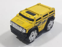 2004 Hot Wheels First Editions Blings Hummer H2 Yellow Die Cast Toy Car Vehicle