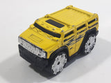 2004 Hot Wheels First Editions Blings Hummer H2 Yellow Die Cast Toy Car Vehicle