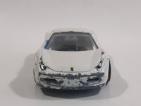 2012 Hot Wheels HW All Stars Ferrari 458 Italia White Die Cast Toy Luxury Sports Car Vehicle