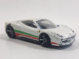 2012 Hot Wheels HW All Stars Ferrari 458 Italia White Die Cast Toy Luxury Sports Car Vehicle