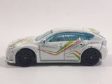 2013 Hot Wheels Night Burnerz Subaru WRX STI White Die Cast Toy Car Vehicle