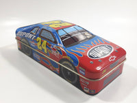 2001 Palmers Double Crisp Jeff Gordon #24 Chevrolet "Dupont" Nascar Race Car Shaped Tin Collectible #7904850 - Empty