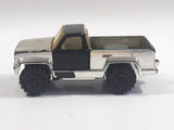 Vintage 1978 Tonka Pickup Truck Chrome and Black Pressed Steel Die Cast Toy Car Construction Equipment Vehicle - Made in U.S.A.