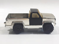 Vintage 1978 Tonka Pickup Truck Chrome and Black Pressed Steel Die Cast Toy Car Construction Equipment Vehicle - Made in U.S.A.