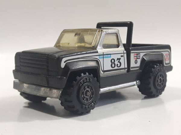 Vintage 1978 Tonka Pickup Truck Black and Silver Pressed Steel Die Cast Toy Car Construction Equipment Vehicle - Made in Mexico