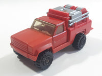 Vintage 1978 Tonka Pickup Truck Fire Fighting Red Pressed Steel Die Cast Toy Car Construction Equipment Vehicle - Made in Mexico