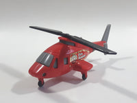 Tonka Fire Rescue #3 Helicopter Red Plastic Die Cast Toy Aircraft Vehicle