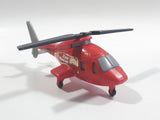 Tonka Fire Rescue #3 Helicopter Red Plastic Die Cast Toy Aircraft Vehicle