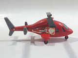 Tonka Fire Rescue #3 Helicopter Red Plastic Die Cast Toy Aircraft Vehicle