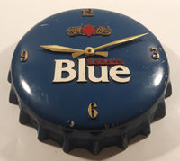 Rare Vintage Style Labatt's Blue 3D Bottle Cap Shaped Clock