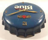 Rare Vintage Style Labatt's Blue 3D Bottle Cap Shaped Clock