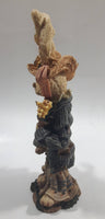 1995 Boyds Bears & Friends The Folkstone Collection #2843 Flora & Amelia ... The Gardeners Bunny Rabbit 7 1/2" Tall Resin Figure Ornament