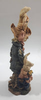 1995 Boyds Bears & Friends The Folkstone Collection #2843 Flora & Amelia ... The Gardeners Bunny Rabbit 7 1/2" Tall Resin Figure Ornament