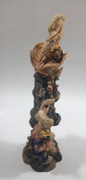 1995 Boyds Bears & Friends The Folkstone Collection #2843 Flora & Amelia ... The Gardeners Bunny Rabbit 7 1/2" Tall Resin Figure Ornament