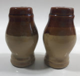 Vintage Stoneware Drip Glaze Salt and Pepper Shakers