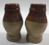 Vintage Stoneware Drip Glaze Salt and Pepper Shakers