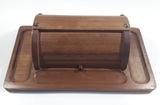 Vintage Cheese Bread Butter Wood Roll Top Box