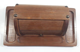 Vintage Cheese Bread Butter Wood Roll Top Box