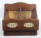 Vintage Wooden Mail and Key Holder