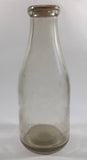 Vintage Avalon Dairy Pasteurized & Homogenized 10" Tall Glass Milk Bottle with Cap - This Bottle Made in Winnipeg